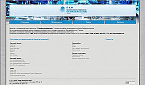 Сайт компании «ПКФ ПромТехСтрой»